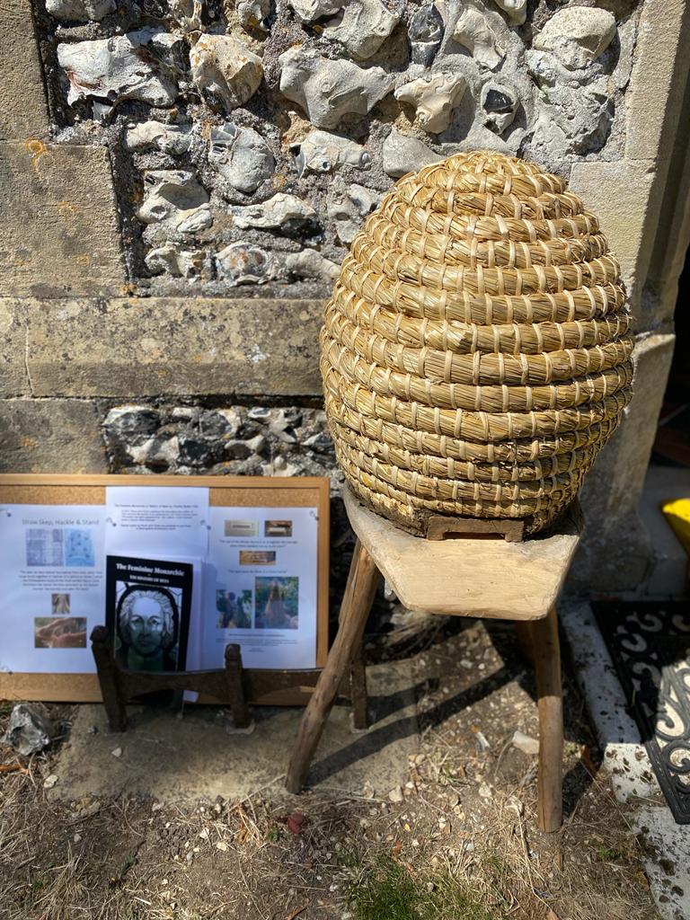 wicker bee hive at the Bee Fayre