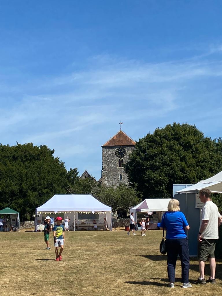 Bee Fayre tents outside